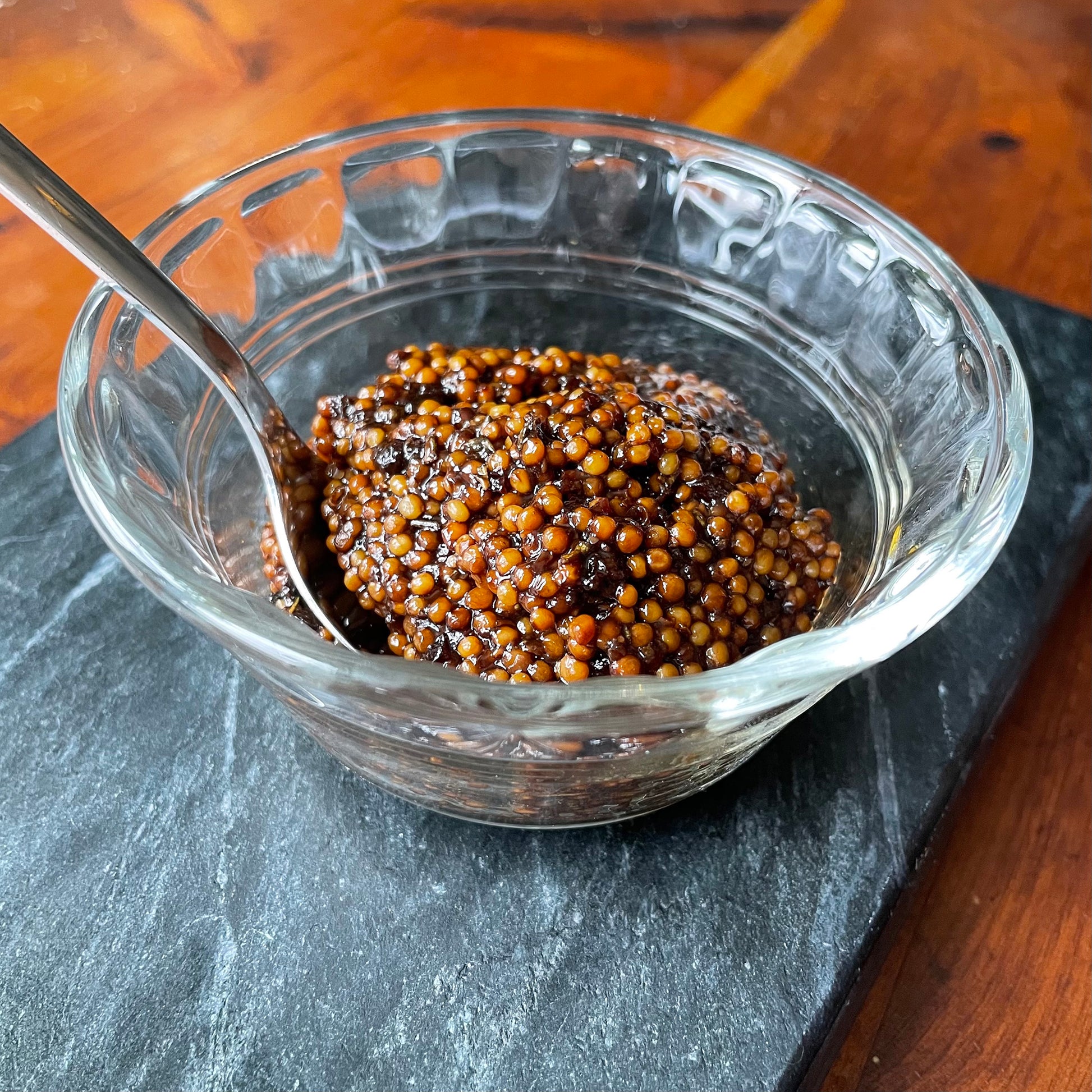 Plant-based Balsamic Cherry Mustard for your vegan cheese and meat board. Cruelty-free charcuterie in Philadelphia. Small batch.